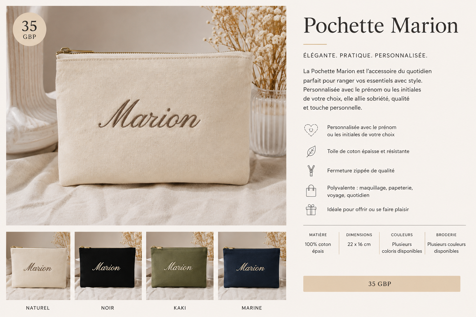 Pochette Marion